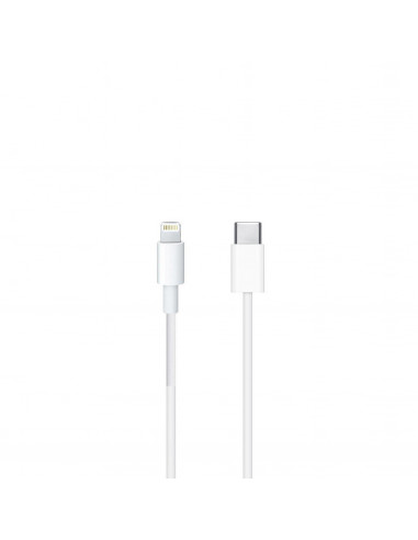 Apple cable Tipo C-Lightning 1m MFI compatible con Apple iPhone blanco
