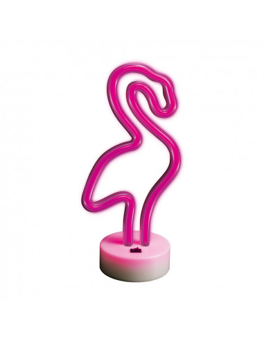 Forever Neon Led on a stand Flamingo Pink