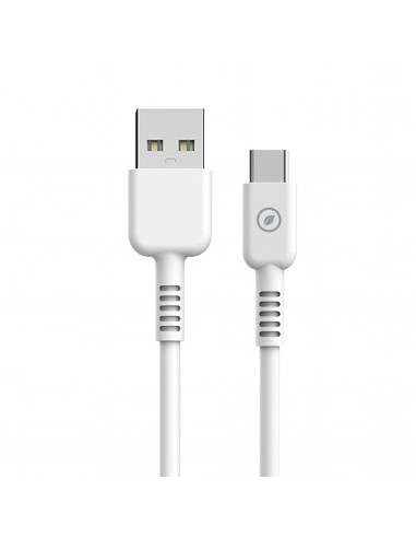 muvit for change cable USB a Tipo C/60W 3A 3m blanco