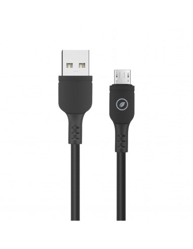 muvit for change cable USB a Micro USB 2,4A/10W 1,2m negro