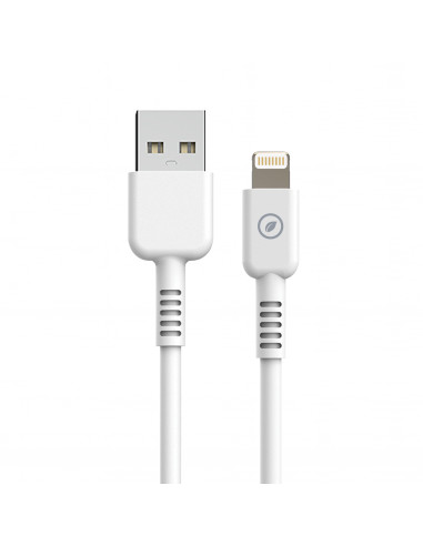 muvit for change cable USB a Lightning MFI 2,4A/12W 0,2m blanco