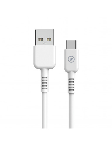 muvit for change cable USB a Tipo C 3A/27W 0.2m blanco