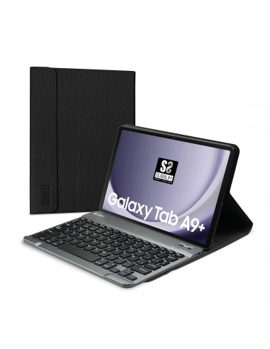 Subblim Keytab Pro bluetooth funda tablet con teclado compatible con Samsung Galaxy Tab A9+ 11" negra