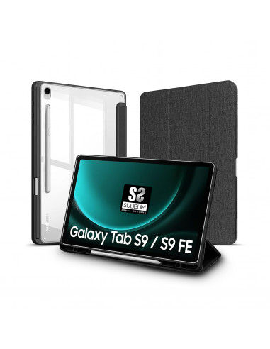 Subblim Clear Shock Case compatible con Samsung Tab S9 11"/S9 FE 10,9" negra