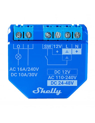 Shelly Módulo switch Wi-Fi BT Plus 1