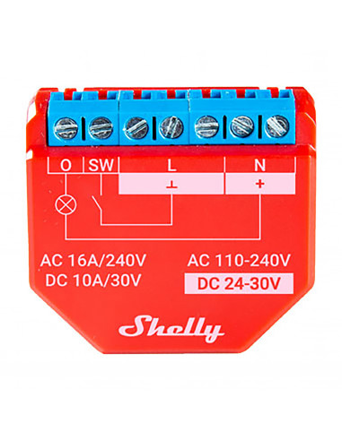 Shelly Módulo switch Wi-Fi BT Plus 1PM