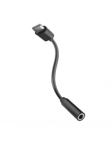 muvit for change adaptador Tipo C a Jack 3.5mm negro