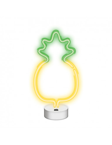 Forever Neon Led on a stand Pineapple Yellow Green