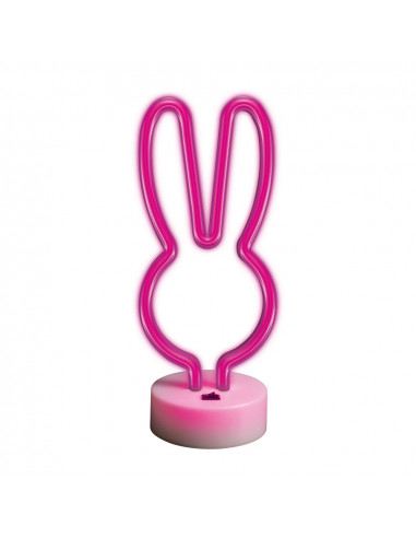 Forever Neon Led on a stand Rabbit Pink