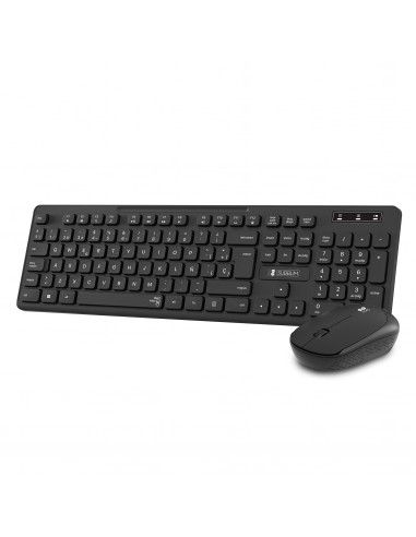 Subblim Combo teclado business slim + ratón silencioso inalámbrico 2,4G negro