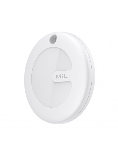 Mili MiTag Localizador para maletas compatible con Apple Find My blanco y negro