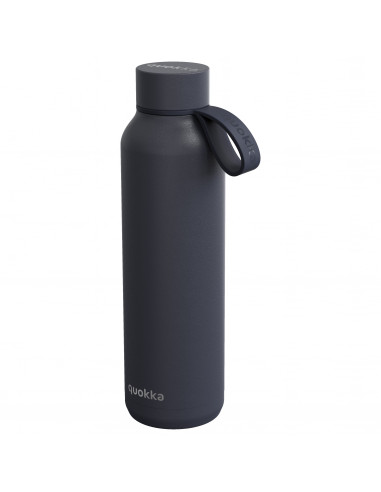 Quokka Botella Termo Acero Inoxidable Solid con Colgador Slate 630 ML