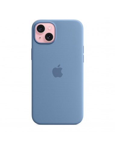 Apple carcasa silicona compatible con Apple iPhone 15 Plus winter blue