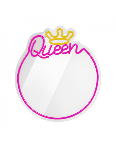 Forever Neon Mirror LED Queen warm white pink FMNE04