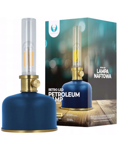 Forever Light Retro Petroleum LED Lamp blue FLR-35