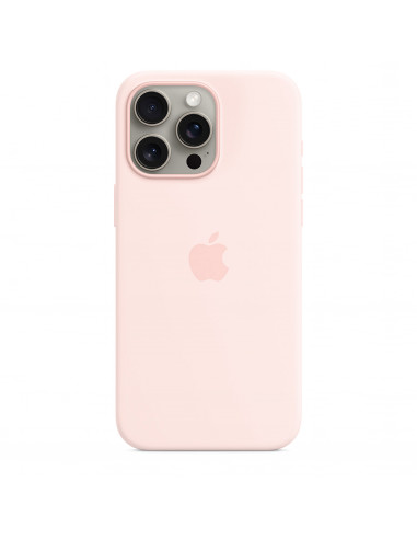 Apple carcasa silicona compatible con Apple iPhone 15 Pro Max light pink