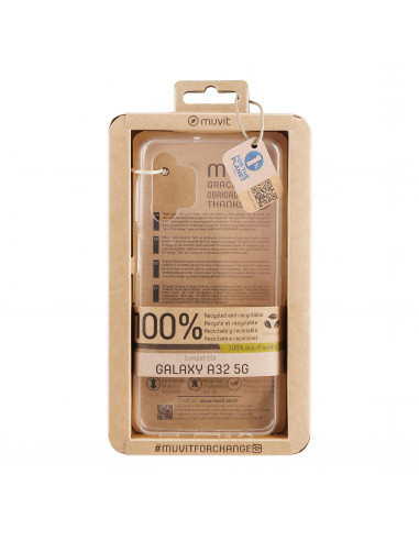 muvit for change funda recycletek compatible con Samsung Galaxy A32 5G transparente