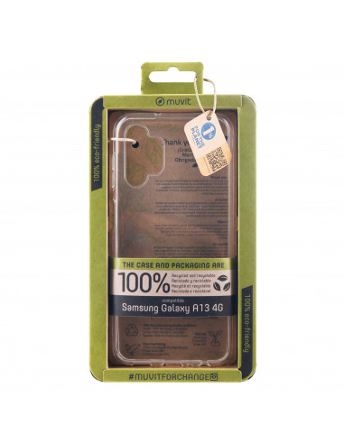 muvit for change funda recycletek compatible con Samsung Galaxy A13 4G transparente
