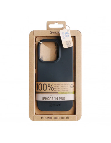 muvit for change funda recycletek compatible con Apple iPhone 14 Pro negra