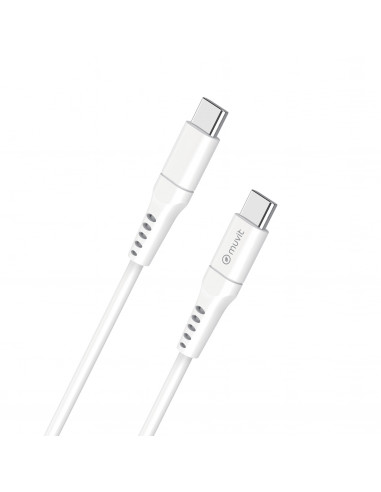 muvit for change cable Tipo C a Tipo C 3A/60W 3m blanco