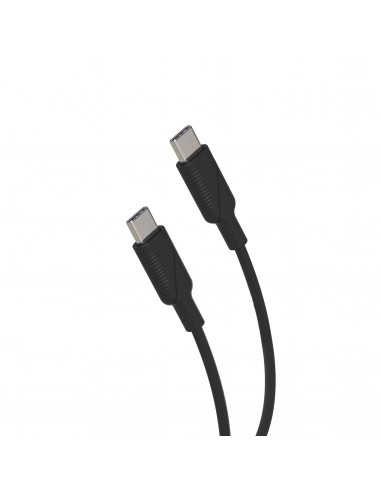muvit for change cable Tipo C a Tipo C 3A/60W 1,2m negro