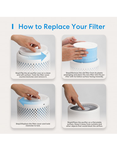 Meross filtro para purificador de Aire HEPA 13