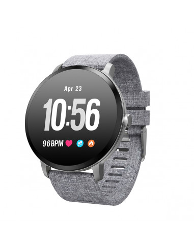 Muvit iO Smartwatch Health Custom gris canvas