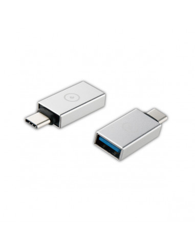 muvit adaptador USB OTG 3,0 a Tipo C Plata