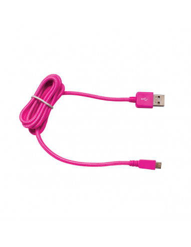 muvit cable USB-MicroUSB 2.1A 1.2m fucsia