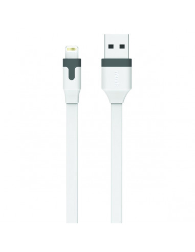 muvit cable USB-Lightning MFI 2.4A 2m blanco