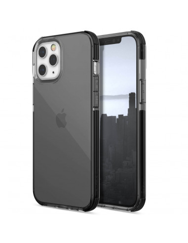Raptic carcasa Clear compatible con Apple iPhone 12 Pro Max negra humo