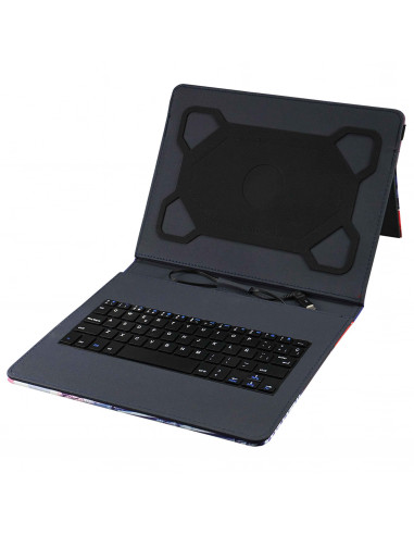 Subblim Keytab Pro USB funda tablet con teclado de 9,6" a 11" negra
