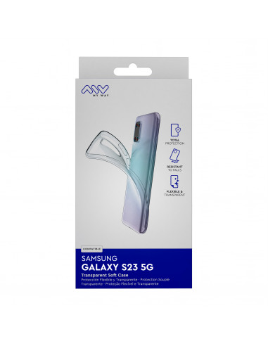 myway funda compatible con Samsung Galaxy S23 5G transparente