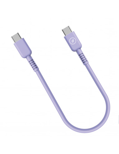 muvit for change cable Tipo C a Tipo C 3A/60W 0.2m lavanda