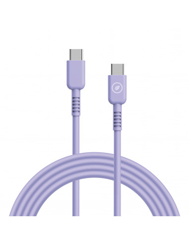 muvit for change cable Tipo C a Tipo C 3A/60W 1.2m lavanda