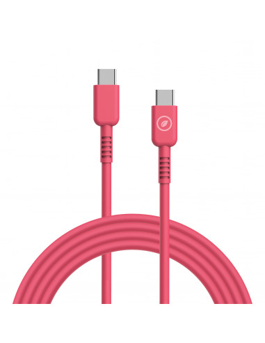 muvit for change cable Tipo C a Tipo C 3A/60W 1.2m magenta